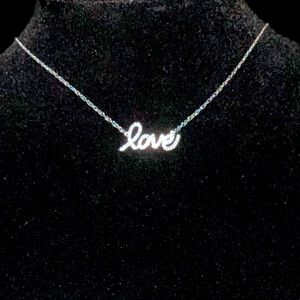 Diamond “Love” necklace